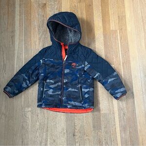 Gerry Little Boy's Faux Sherpa Lined Jacket (Navy Camo)- Size 5
